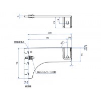 FOブラケット24(内々用外はめ式)呼名100 クロームの3枚目