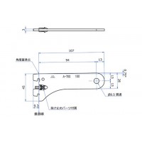 ハンガーブラケット 呼名100 クローム A-70Sの2枚目