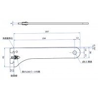 ハンガーブラケット 呼名200 クローム A-70Sの2枚目