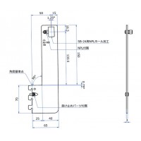 Sバー24用アップハンガーブラケット(外々用)呼名150 クローム AU-182Sの3枚目