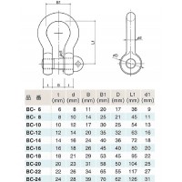 JIS規格シャックル(BC型) ピン径15mmの2枚目