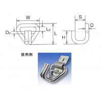 ステンレス金具 ワイヤーフック 1個価格の2枚目