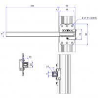 フィスアームプレート(木棚インロー式固定金具)19／19 300mm ユニクロ FI-AP1919の3枚目