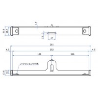 フィットクイックブラケット 呼名250 Aニッケルサテン 受注生産品 FQBの3枚目