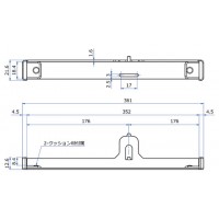 フィットクイックブラケット 呼名350 Aニッケルサテン 受注生産品 FQBの3枚目