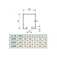 2号 トラックレール(メッキ鋼板) 3640mm 1本価格 メーカー直送 送料別途 個人宅不可の2枚目