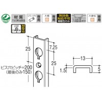 面付けGPダボ柱(ビス止め式)1200mm アルブロンズ GPMの2枚目