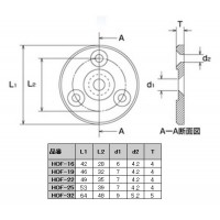 ステンレス金具 片面ドア取手用座金(表付け用φ16) 10袋価格 ※取寄品の2枚目