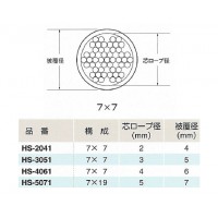 被覆ワイヤロープ 2mm×100mの2枚目