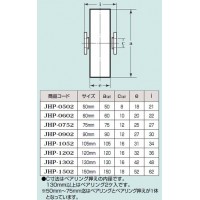 鉄重量戸車 車のみ(ボルト・ナット付)(75mm・平型)(1個価格)の2枚目