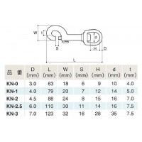 回転ナスカン 使用荷重40kgの2枚目