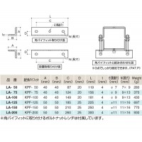 LAプレート 適合角パイフィットKPF-100 取寄品の2枚目