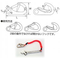 ステンレス金具 ロックフック 1個価格の2枚目