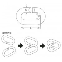 ステンレス金具 Cリンク 6個価格の2枚目