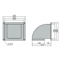 SUS製換気用フード 150×200※メーカー直送品の2枚目