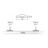 フラットバー アルミ・生地 メーカー直送品 代引利用不可 個人宅不可の2枚目