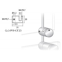 RPSスライドホルダー 水平差し込みタイプ クローム 取寄品の2枚目