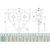 ステン2号 トロリー複車 1個価格 ※取寄品の2枚目