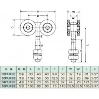 ステン3号 複車 ベアリング入り 1個価格 ※取寄品の2枚目