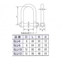 ステンレス金具 SLUシャックル 20個価格の2枚目