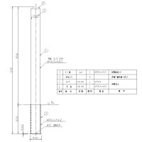 車止め ポスト 差込式 端部鎖なし 直径76.3mm 高さ850mm メーカー直送の2枚目