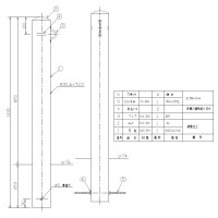 車止めポストタイプ 固定式 フック1ヶ 直径101.6mm 高さ850mm メーカー直送の2枚目