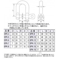 ステンレス金具 ロッキングピンシャックル 10個価格の2枚目