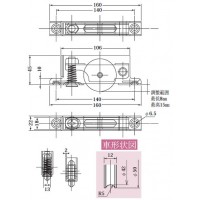 重量調整戸車 ベアリング入ジュラコン車 ステンレス枠(50mm・丸型)(1箱・4個)の2枚目