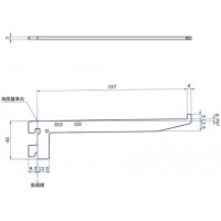 ウェルドブラケット 157mm 生地 WB-110の3枚目