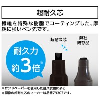 工事用 超耐久ペイントマーカー 中字 丸芯 白 取寄品の4枚目