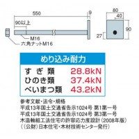 オメガー 偏芯座金付ボルト2 L=550 ECO(1本価格) ※取寄品の2枚目