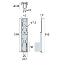 オメガー 枠材用ビスどめホールダウン Hi-L(1個価格) ※取寄品の3枚目