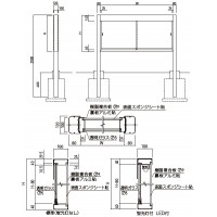 アルミ屋外掲示板 950×1820×100 標準 レザーグリーン 受注生産品 メーカー直送品 代引不可の2枚目