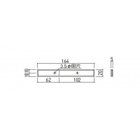 アルミ室名札 無地 20×164×5 ※メーカー直送品の2枚目