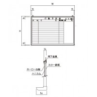 行事予定掲示板(ホワイトボード)450×600 横書 ※受注生産品 ※メーカー直送品の2枚目