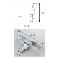 スノーダム立平 210mm 亜鉛・生地(1箱・40個価格) ※取寄品の2枚目