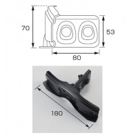 雪国HYBRID たてひら 180mm 鉄・ドブメッキ(1箱・30個価格) ※取寄品の2枚目