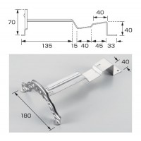 洋瓦併用 W型 180mm ステン430・生地(1箱・100個価格) ※取寄品の2枚目