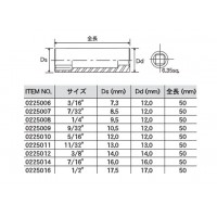 Pro-Autoスタンダードディープソケット(インチ)6PT.(差込角6.35mm・サイズ5／16inch)の2枚目