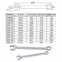 Pro-Autoコンビネーションレンチ(ミリ)(サイズ11mm)の2枚目