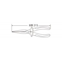 ProAuto 絶縁ラジオペンチ 215mm ※取寄品の2枚目