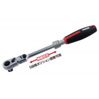 3/8inch DR.伸縮式フレックスロックラチェット 150-200mm ※取寄品の3枚目