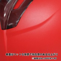 通期孔付き つや消しヘルメットVenti EM 赤 ひさしクリア 受注生産品の2枚目