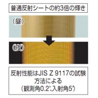 高輝度反射シート(カプセルレンズ型)227×227mm レッドの2枚目