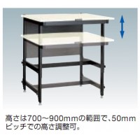 高さ調整セルライン作業台(スタンダード)1500×800×700～900mm【代引不可・メーカー直送品 車上渡し品】の2枚目