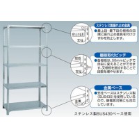 SUS430ステンレス軽量棚用棚板 1200×600mm【代引不可・メーカー直送品 車上渡し品】の3枚目