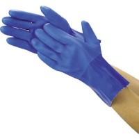 耐油ビニール手袋 M ブルー(1双価格)の1枚目