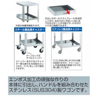 クリーンラビット 径75ゴム車鉄金具500×500×810mmの2枚目