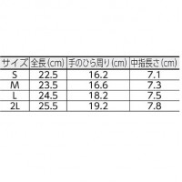 背抜き手袋 メジャーローブフィット Lの2枚目