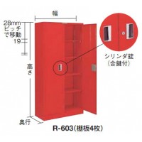 防災・非常用品保管庫 880×380×880mm【代引不可・メーカー直送品 車上渡し品】の2枚目